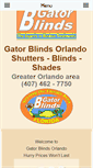 Mobile Screenshot of gatorblinds.com